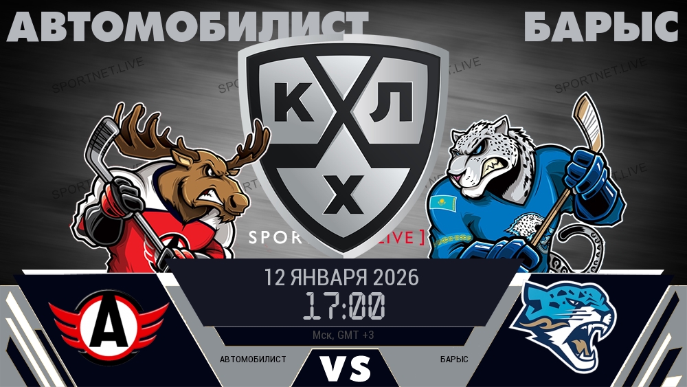 Автомобилист - Барыс хайлайты 2026-01-12