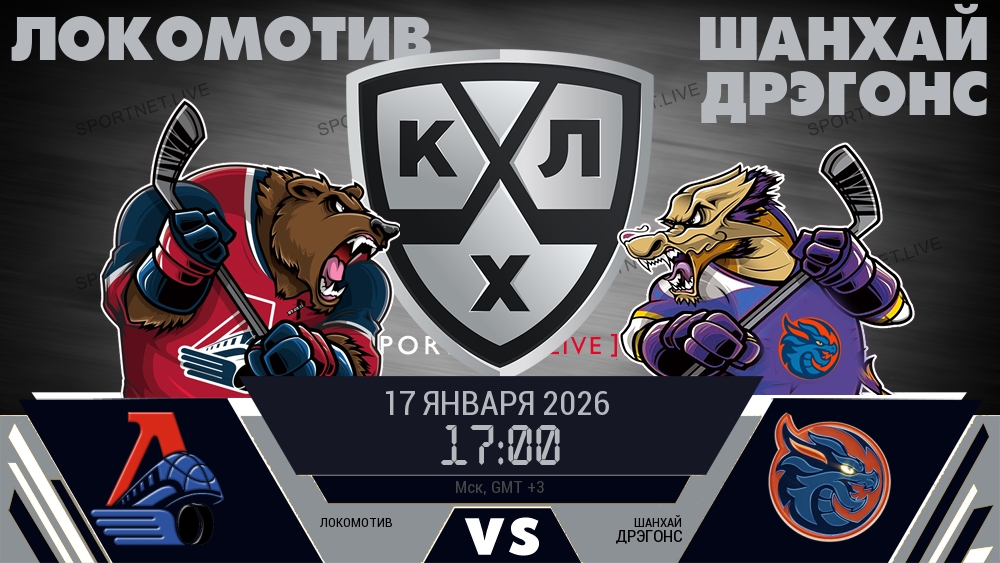 Локомотив - Шанхай Дрэгонс хайлайты 2026-01-17