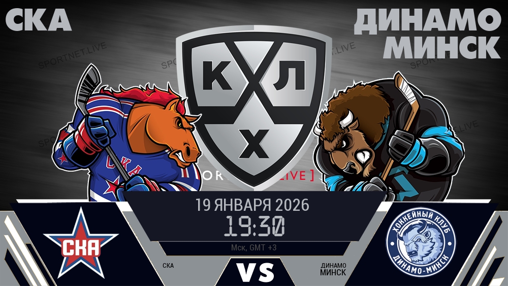 СКА - Динамо Минск хайлайты 2026-01-19