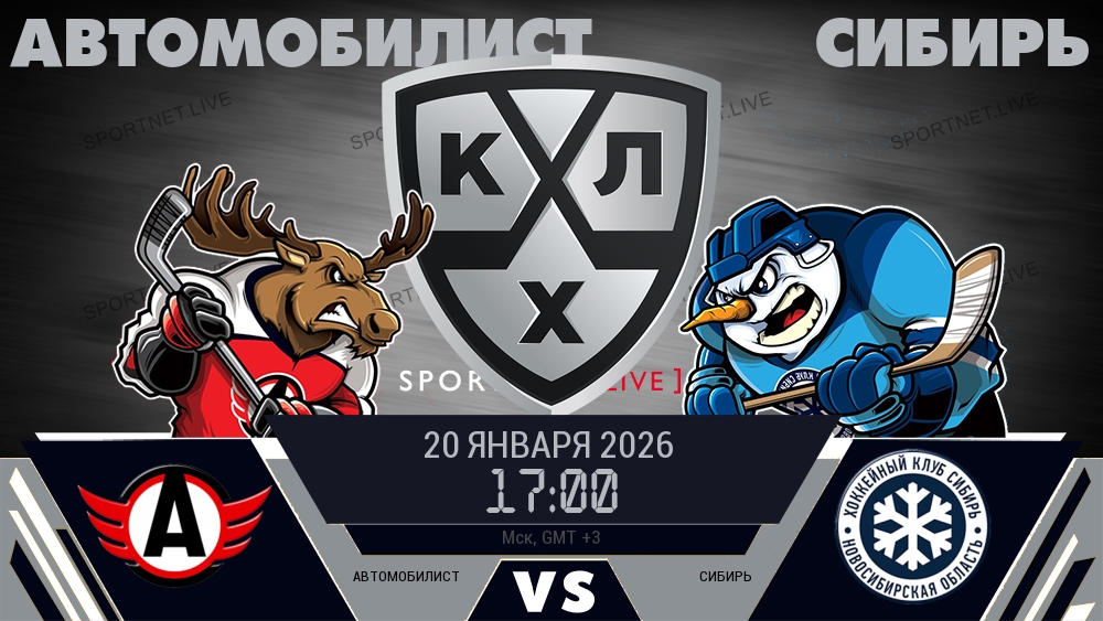 Автомобилист - Сибирь хайлайты 2026-01-20