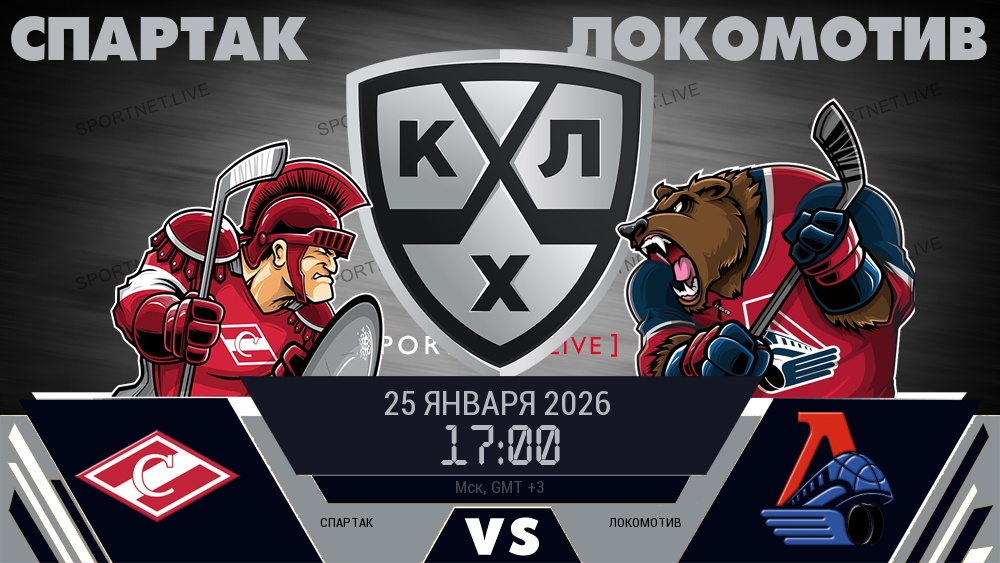 Спартак - Локомотив хайлайты 2026-01-25