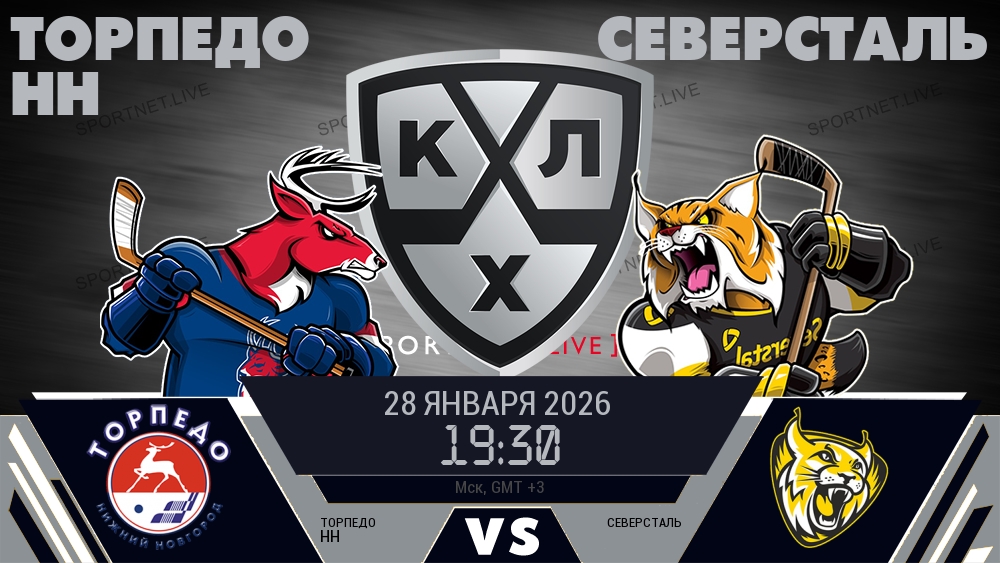 Торпедо НН - Северсталь хайлайты 2026-01-28