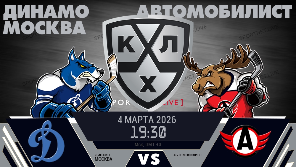 Динамо Москва - Автомобилист хайлайты 2026-03-04