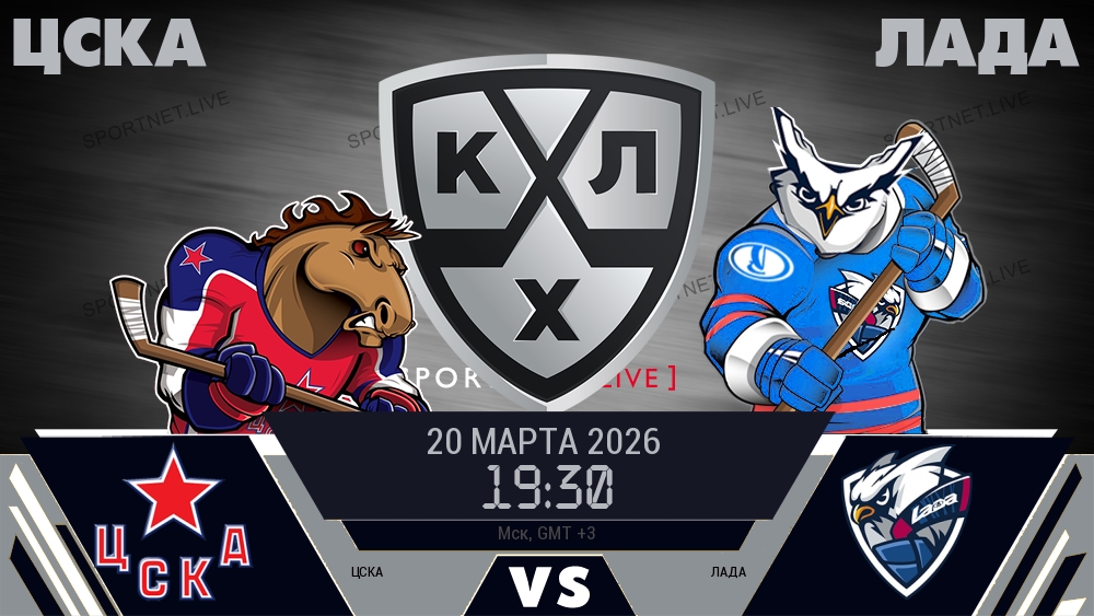 ЦСКА — Лада, смотреть онлайн 20 марта 2026