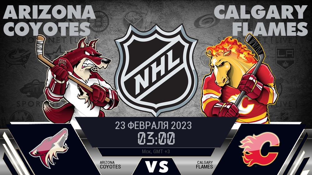Аризона — Калгари, смотреть онлайн 23 февраля 2023