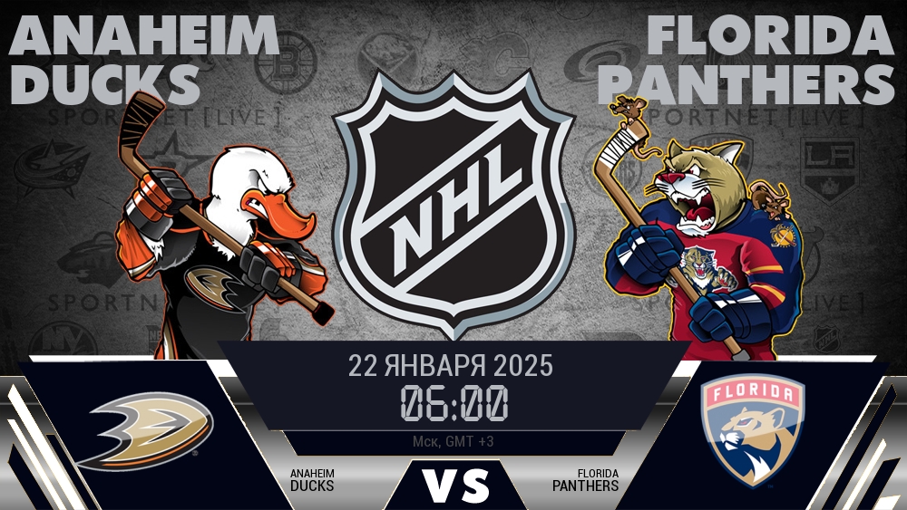 Анахайм Дакс - Флорида Пантерз хайлайты 2025-01-22