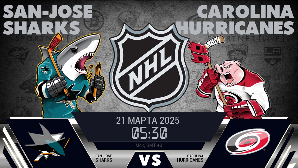 Сан-Хосе Шаркс - Каролина Харрикейнз хайлайты 2025-03-21