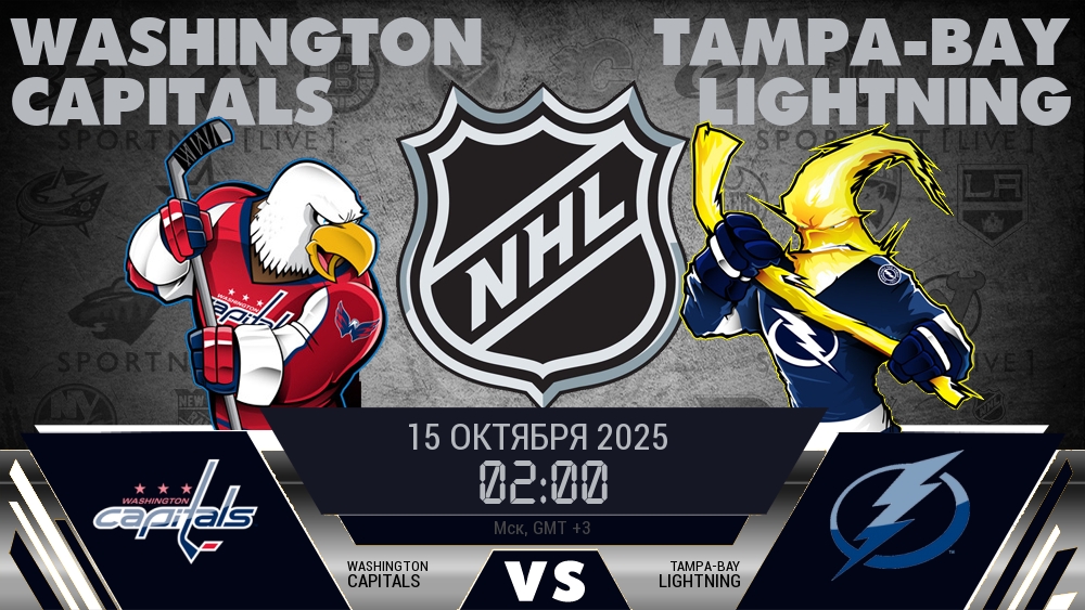 Вашингтон Кэпиталз - Тампа-Бэй Лайтнинг хайлайты 2025-10-15