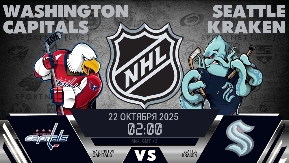 Вашингтон Кэпиталз - Сиэтл Кракен хайлайты 2025-10-22