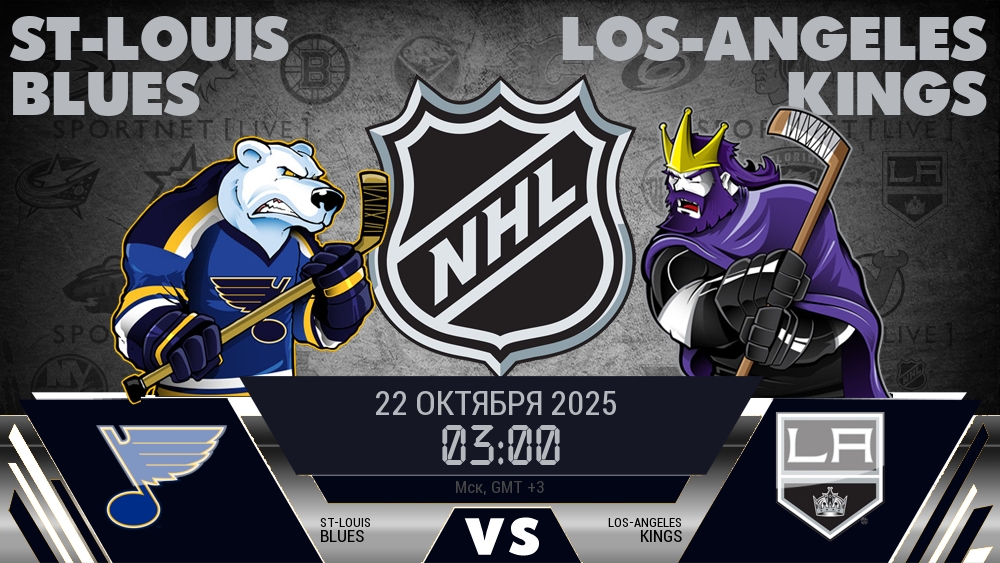 Сент-Луис Блюз - Лос-Анджелес Кингз хайлайты 2025-10-22