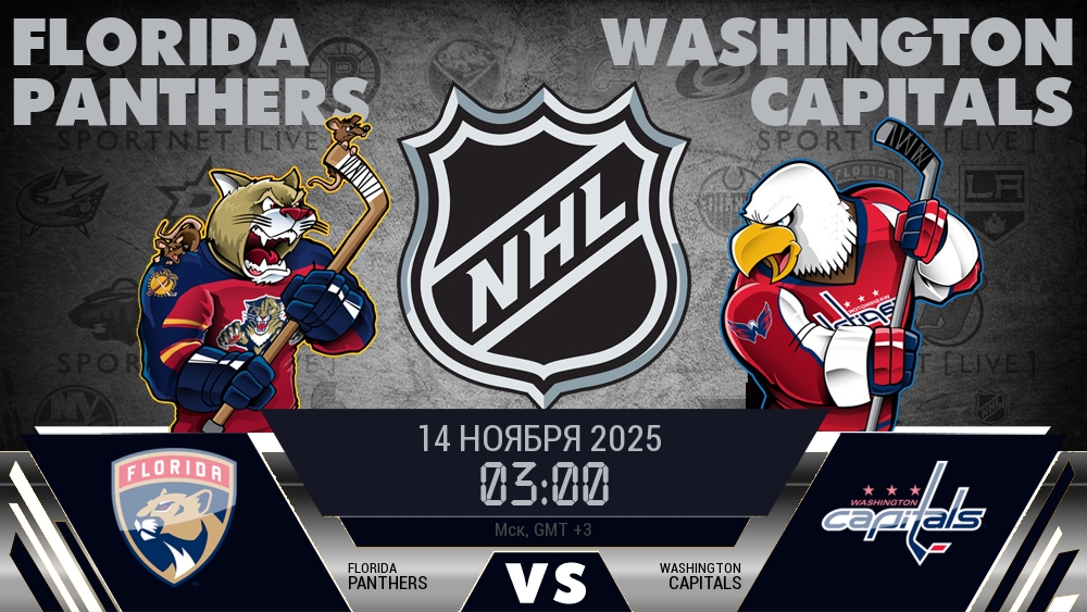 Флорида Пантерз - Вашингтон Кэпиталз хайлайты 2025-11-14