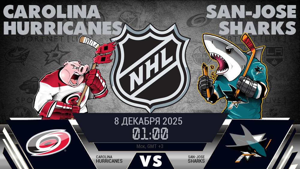 Каролина — Сан-Хосе, смотреть онлайн 8 декабря 2025