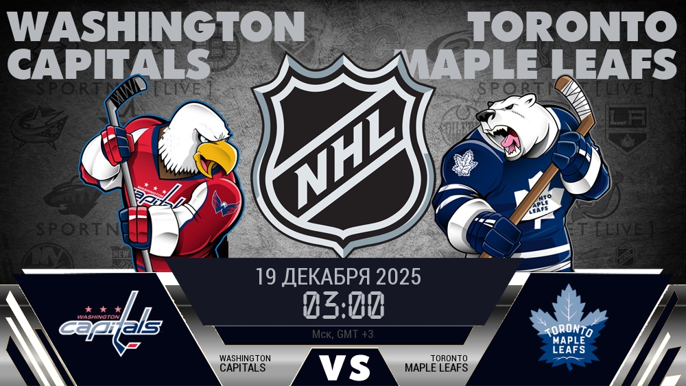 Вашингтон Кэпиталз - Торонто Мэйпл Ливз хайлайты 2025-12-19