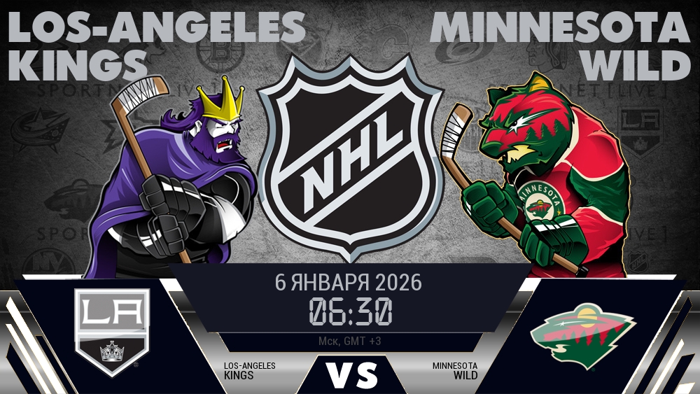 Лос-Анджелес Кингз - Миннесота Уайлд хайлайты 2026-01-06