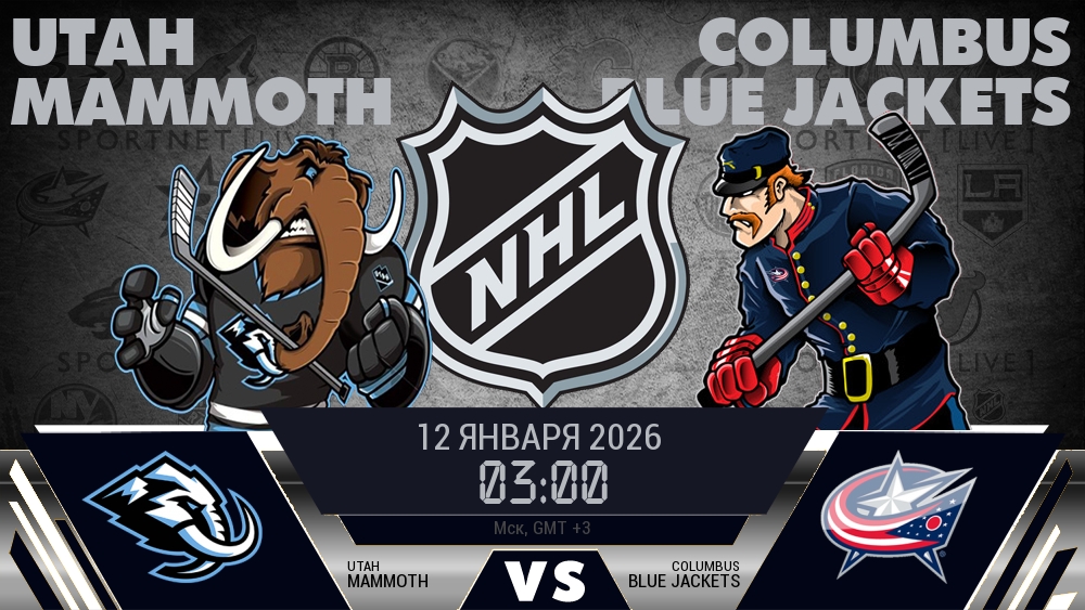 Юта — Коламбус, смотреть онлайн 12 января 2026