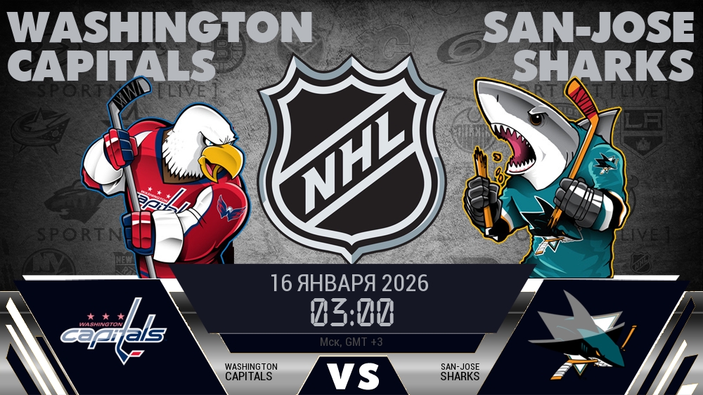 Вашингтон Кэпиталз - Сан-Хосе Шаркс хайлайты 2026-01-16