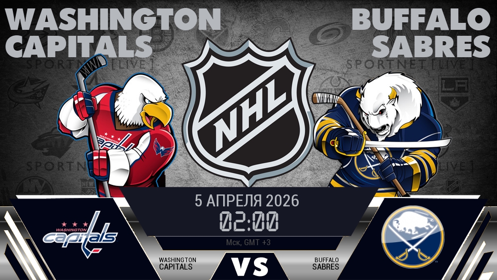 Вашингтон Кэпиталз - Баффало Сэйбрз хайлайты 2026-04-05