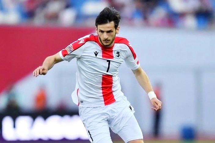 Забитый мяч и голевой пас Кварацхелии помогли сборной Грузии разгромить Кипр