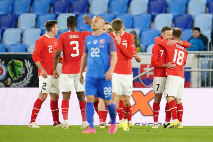Австрия переиграла Словакию в товарищеской игре. Баумгартнер забил на 6 секунде