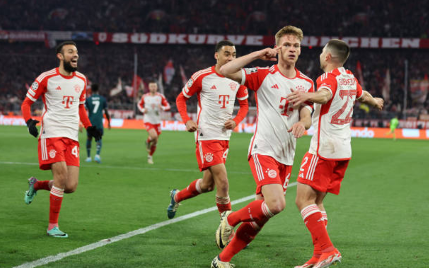 Бавария одолела Арсенал и вышла в полуфинал Лиги Чемпионов. Победный гол на счету Киммиха