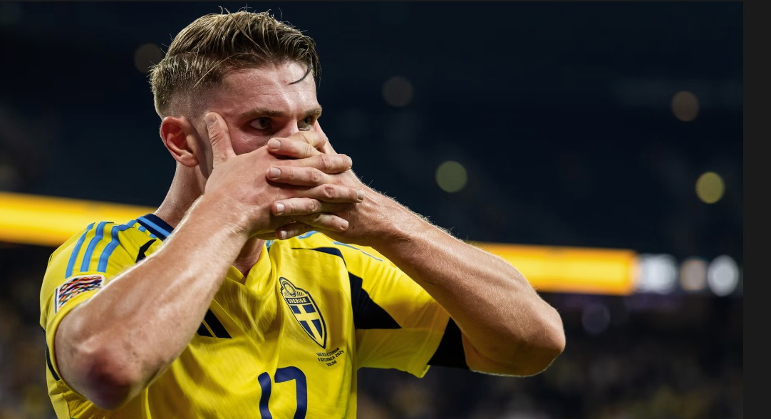 Гол и ассист Дьокереша помогли Швеции одолеть дома Словакию