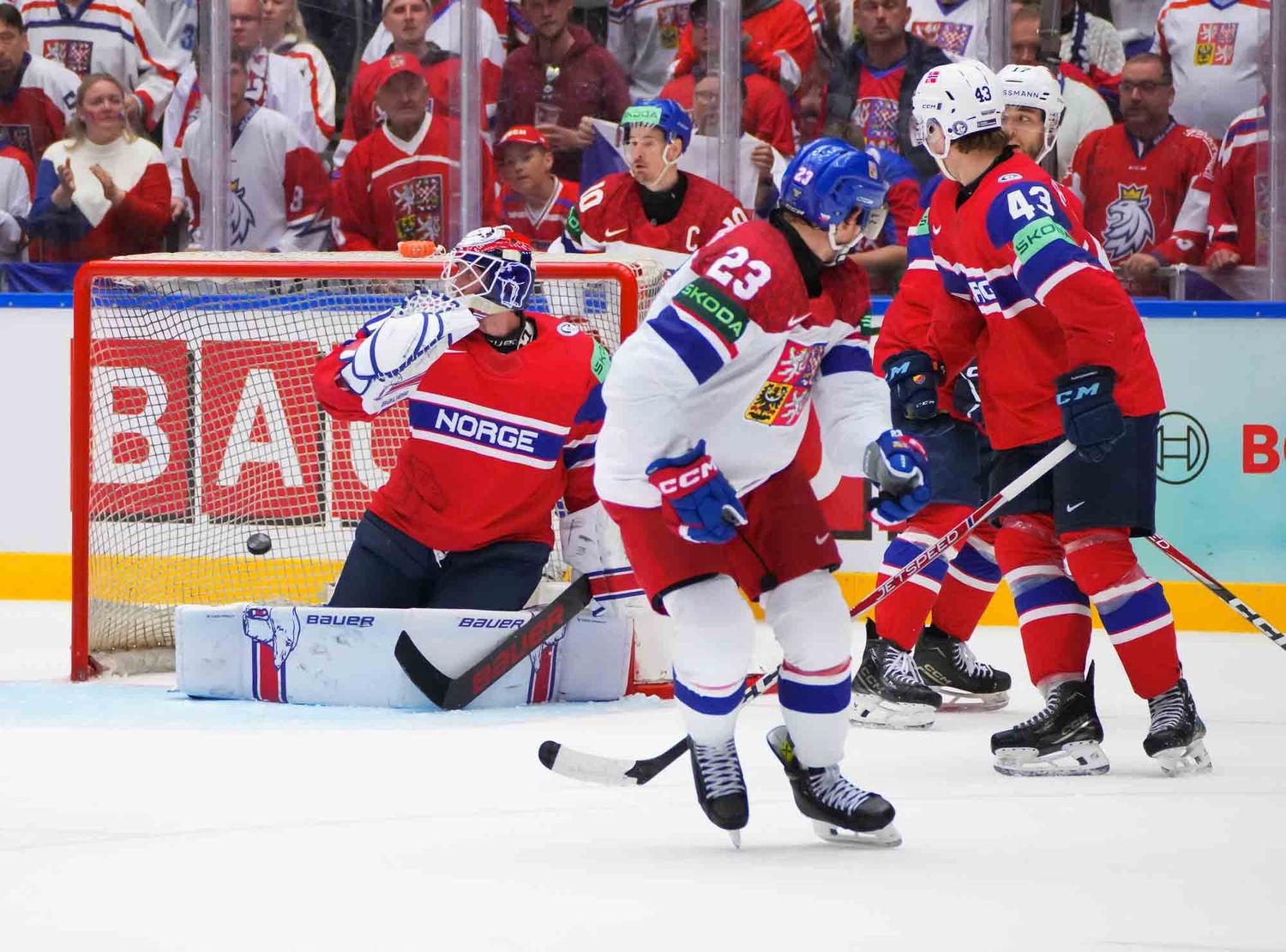 Чехия переиграла Норвегию на чемпионате мира