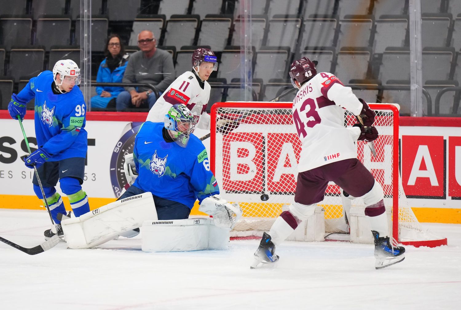 Словения проиграла Латвии на чемпионате мира