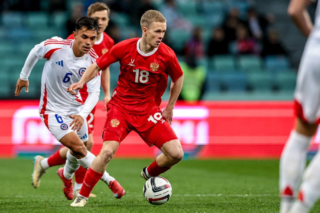 Сборная России проиграла Чили и прервала беспроигрышную серию из 22 матчей